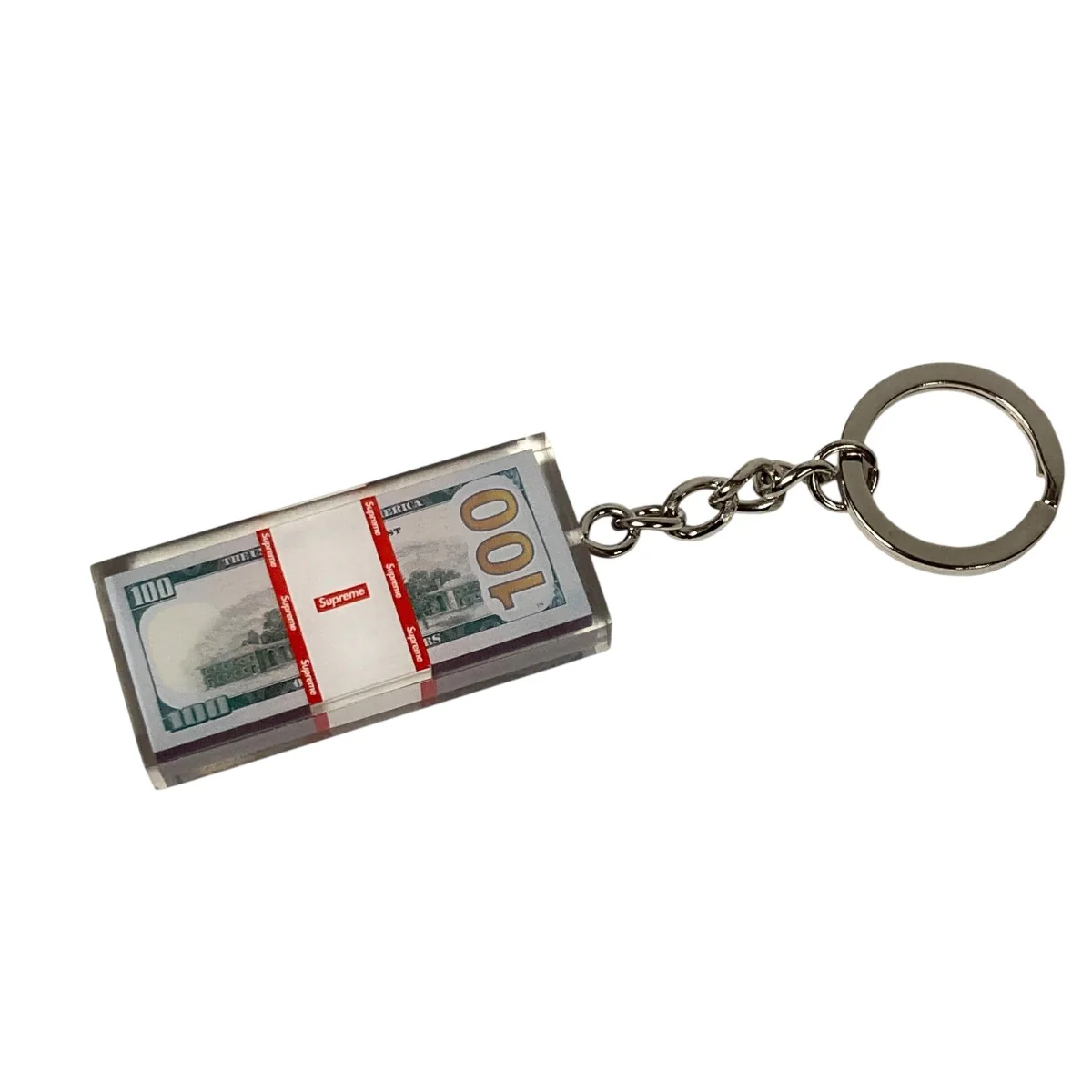 Cash Paperweight Keychainキャッシュ 紙幣 ロゴ キーチェーン