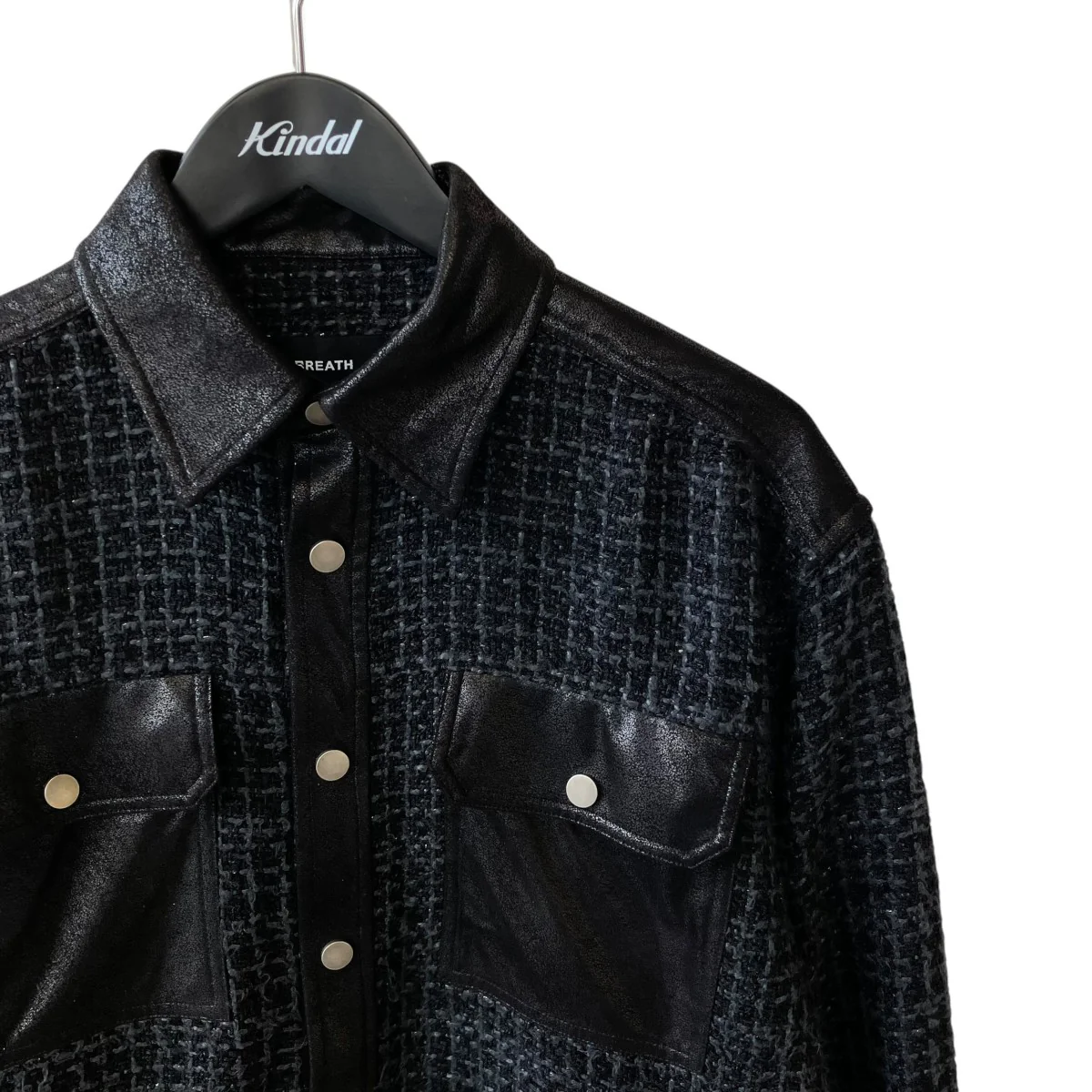 NEW RICH TWEED CHECK SHIRT   BLKシャツジャケットBR25AW-S2005 - Image 3