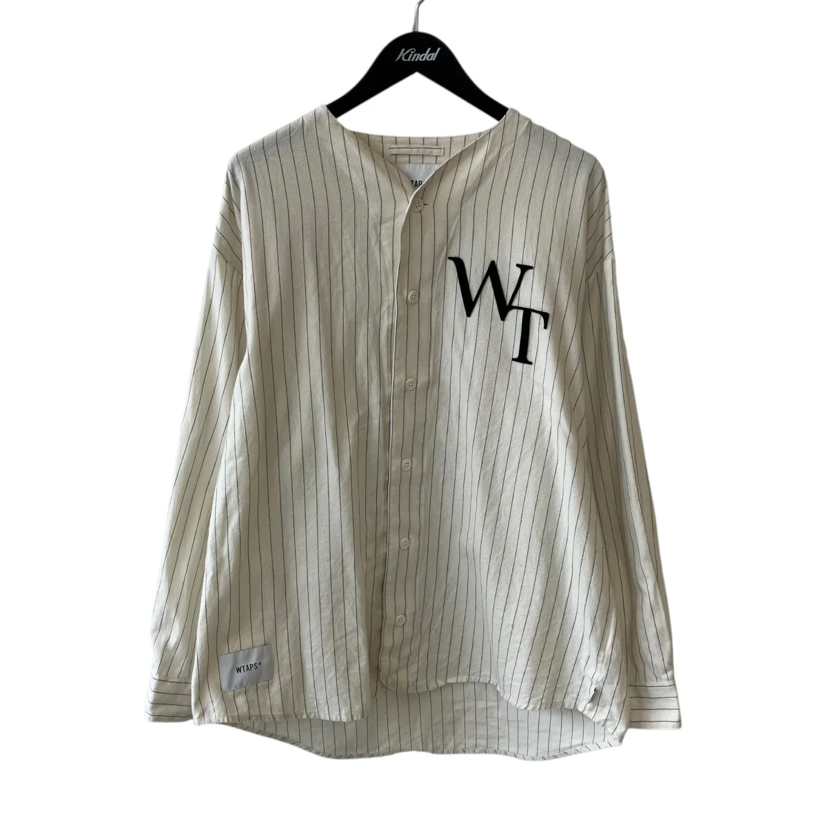 22SSLEAGUE／LS／COTTON．FLANNEL．STRIPE長袖シャツ221TQDT-SHM01