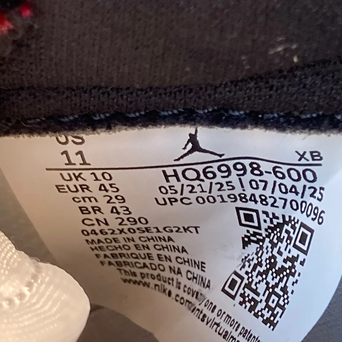 AIR JORDAN 1 RETRO LOW OGローカットスニーカーHQ6998-600 - Image 6