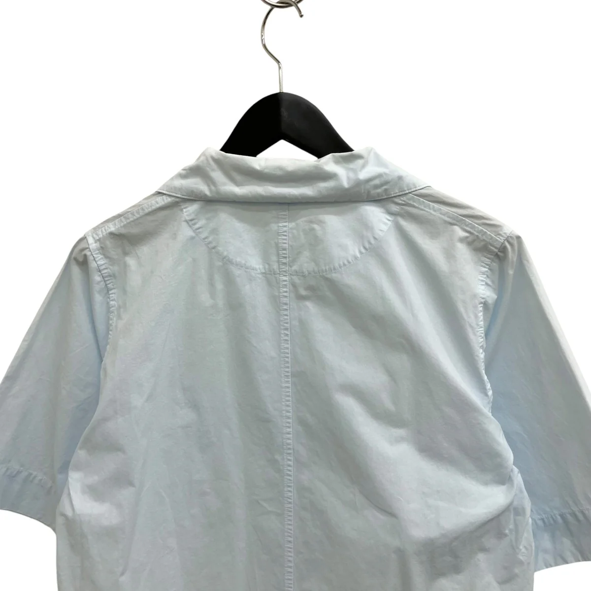 HIGH TWISTED COTTON POPLINオープンカラーシャツ595-1152504 - Image 4
