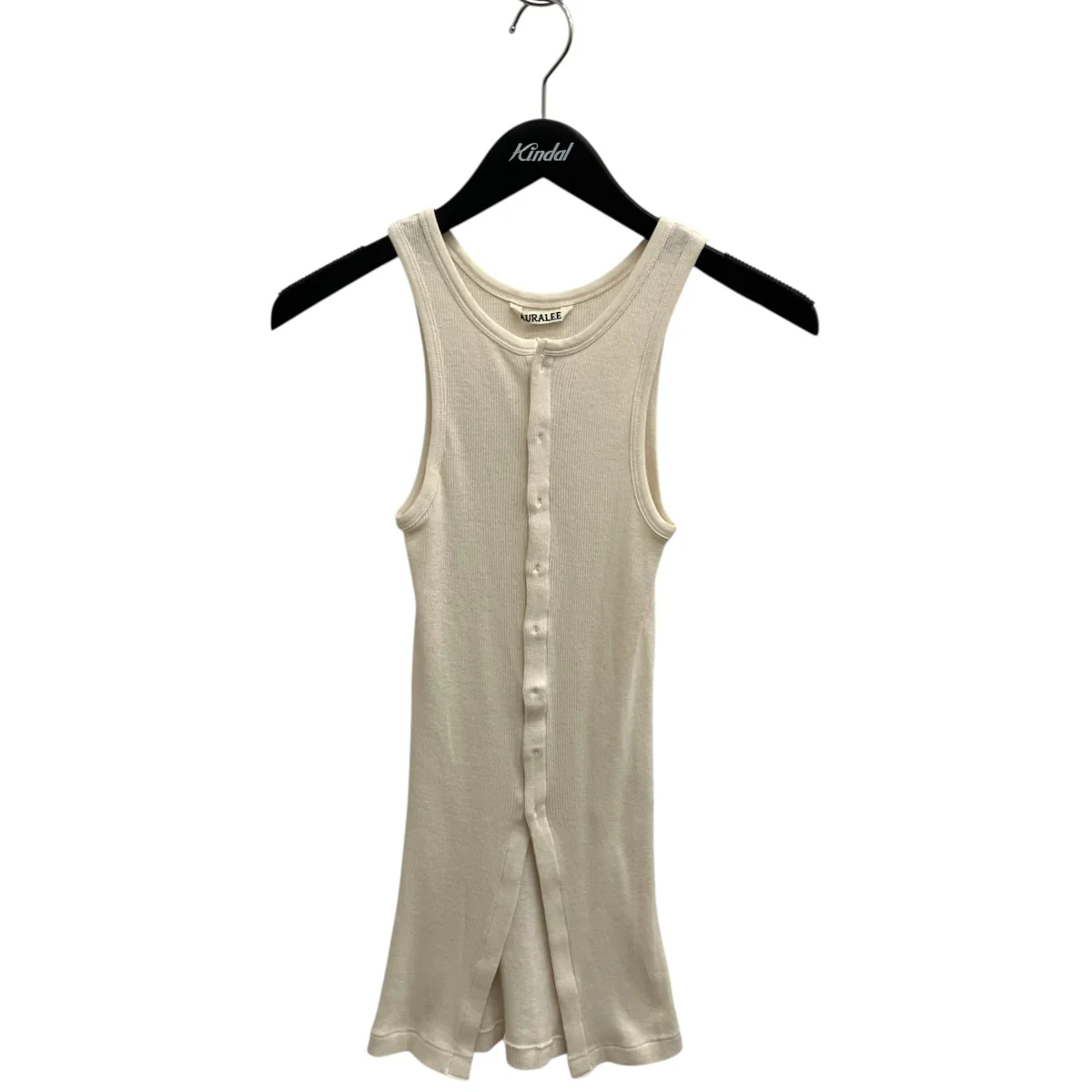ORGANIC SOFT RIB TANK TOP IVORYタンクトップA25T05OT