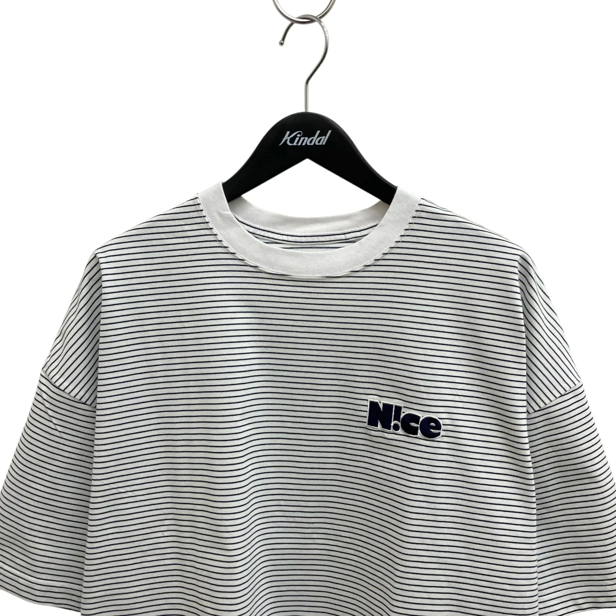 Round Logo Border Teeボーダー半袖TシャツNC-CT05 - Image 3