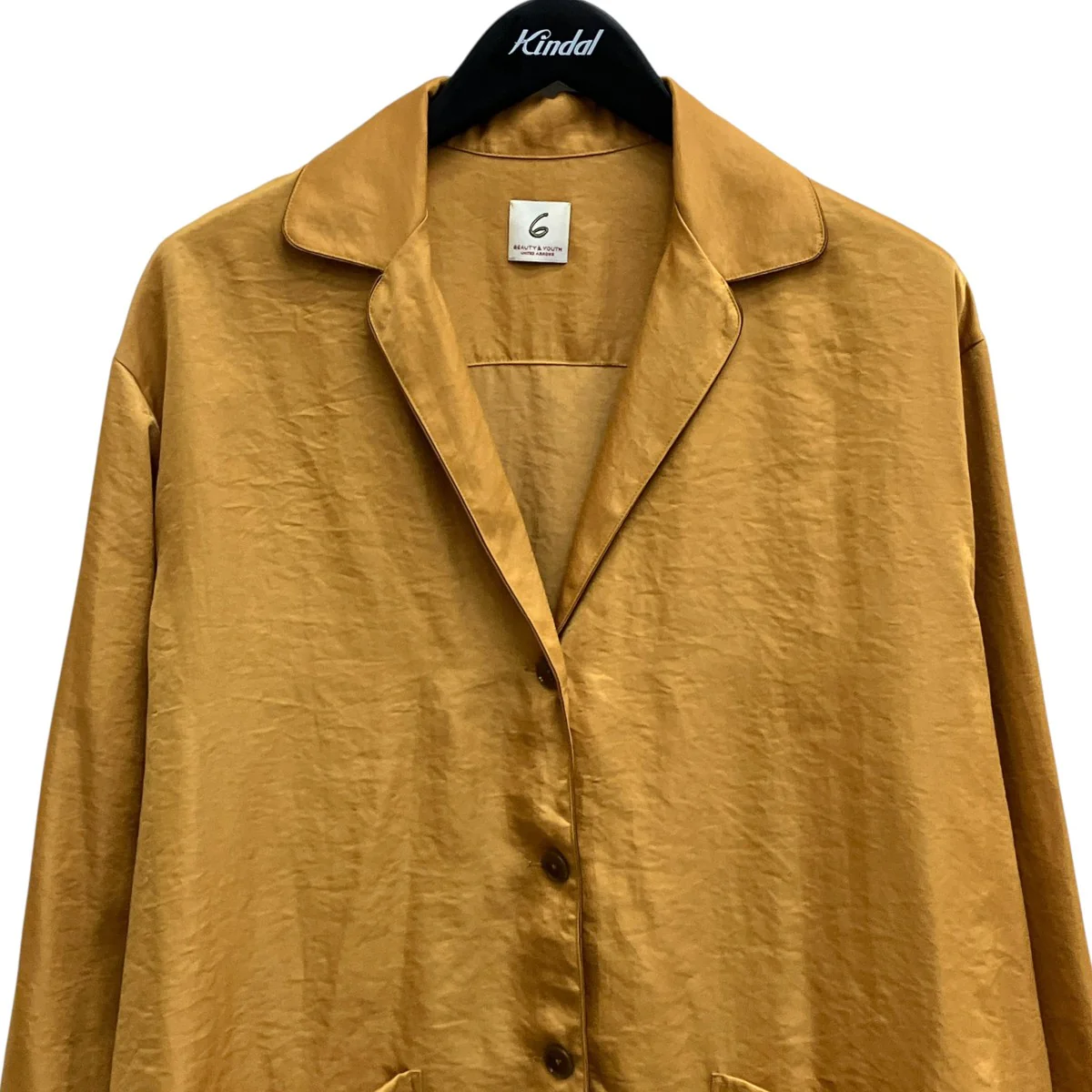 SATIN PIPING SHIRT長袖シャツ8611-299-0012 - Image 3
