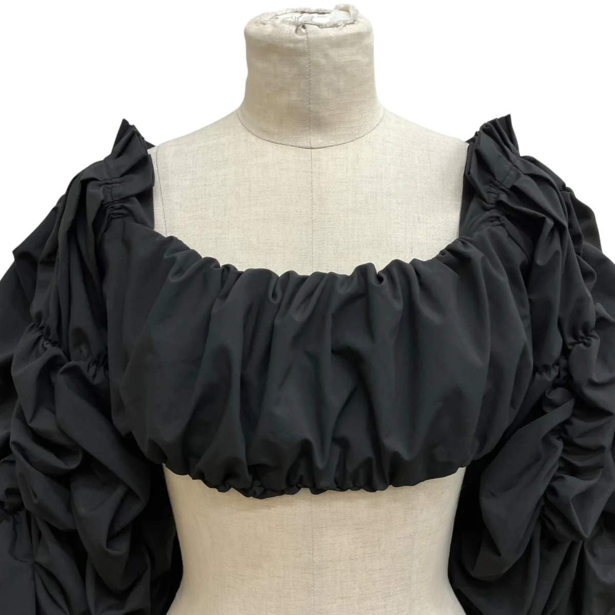 Flower Bubble Sleeve Topパフスリーブトップス0224010403 - Image 4