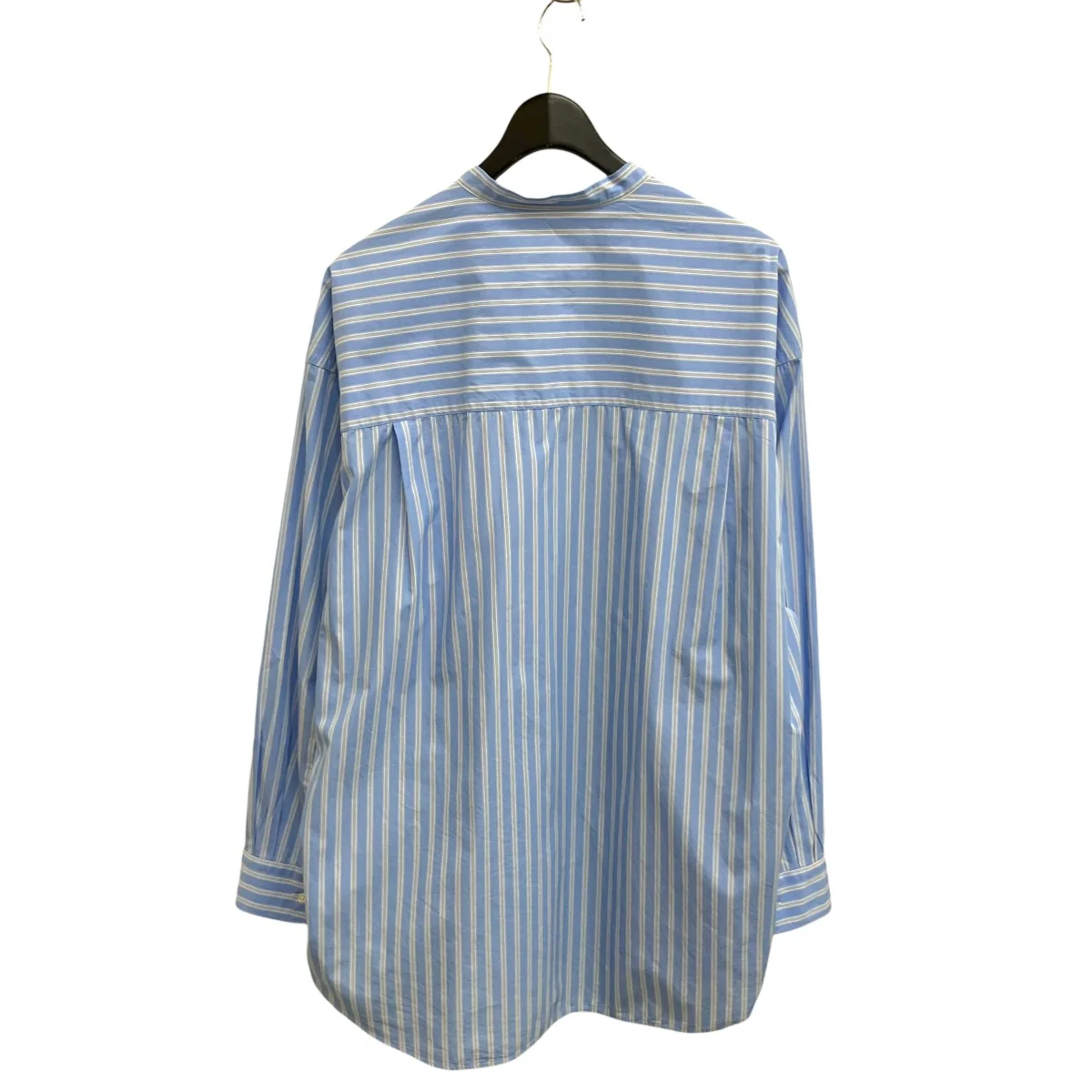 Oversized Band Collar Shirtストライプ長袖シャツGM252-50011 - Image 2