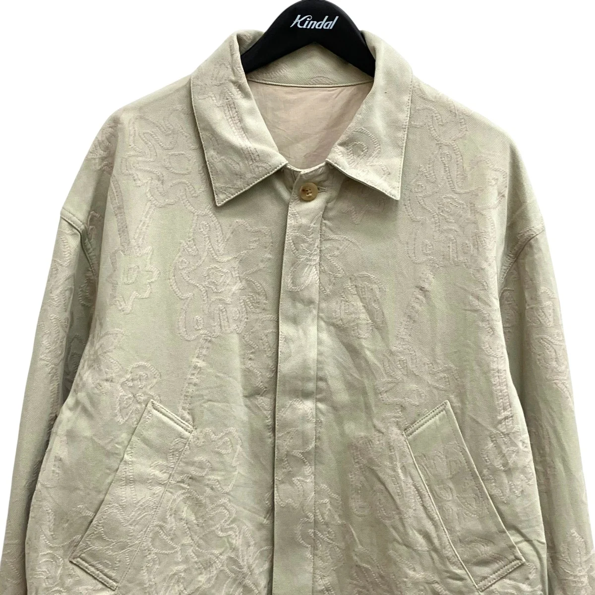 COTTON JACQUARD - TRUCKER JACKETジャケット22FCJ01 - Image 3