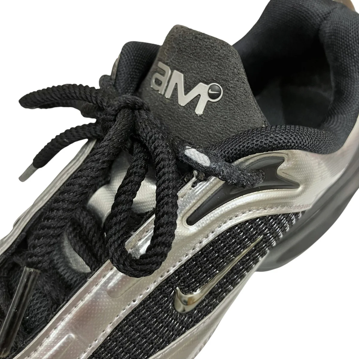 NIKE WMNS AIR MAX MUSE BLACK METALLIC SILVERスニーカーFV1920-001 - Image 7