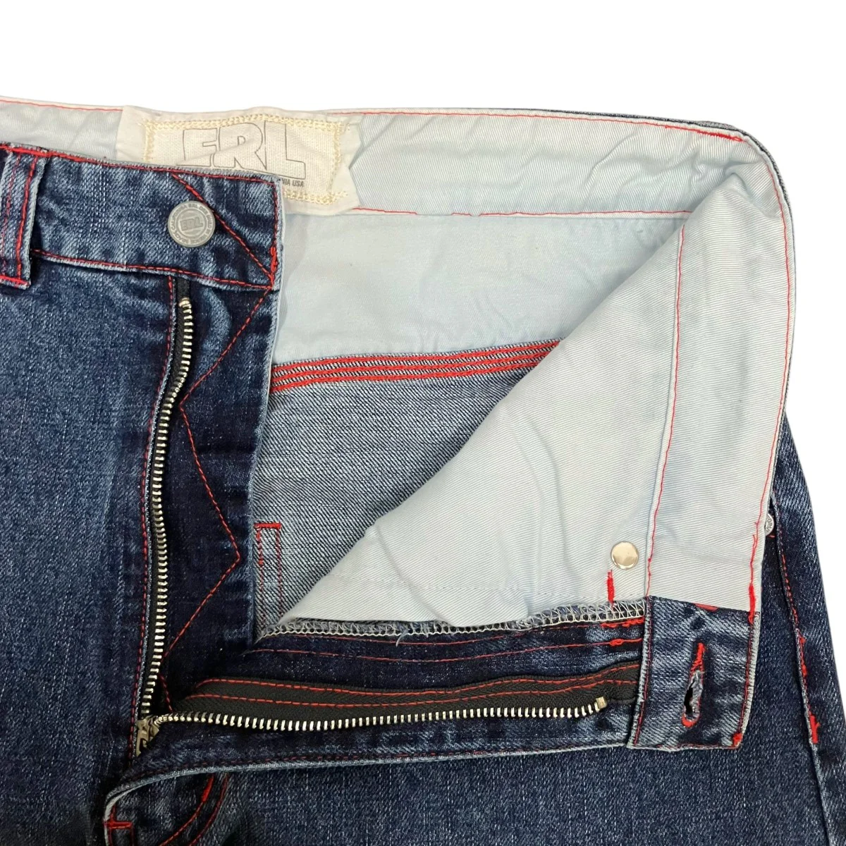 コントラストステッチジーンズデニムパンツ - Image 5