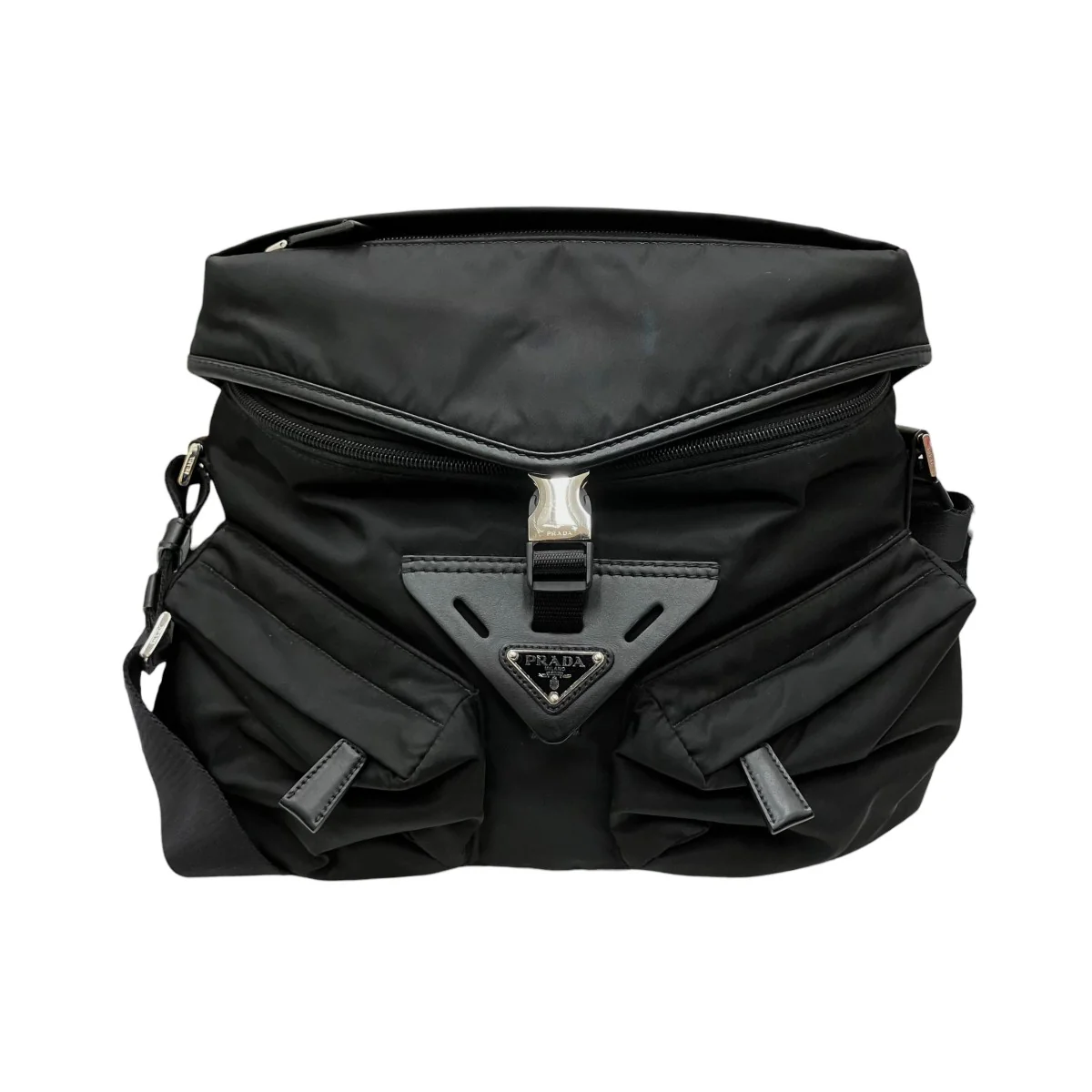Re-Nylon xレザーショルダーバッグ2VD062
