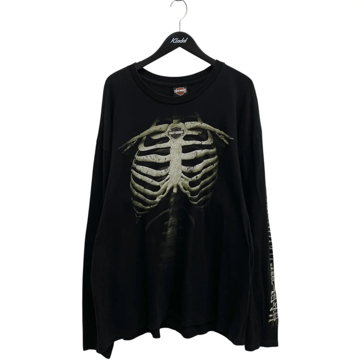 03S bone skeleton長袖Tシャツ