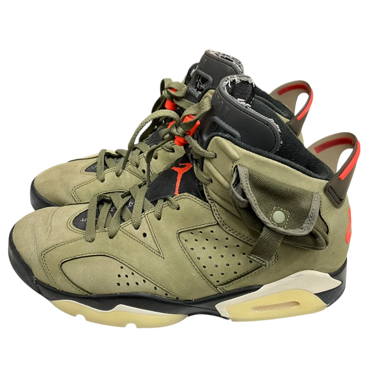× Travis Scott  Air Jordan 6 Retro ”Medium OliveハイカットスニーカーCN1084-200 - Image 3