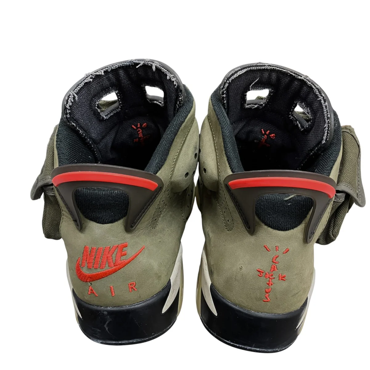 × Travis Scott  Air Jordan 6 Retro ”Medium OliveハイカットスニーカーCN1084-200 - Image 4