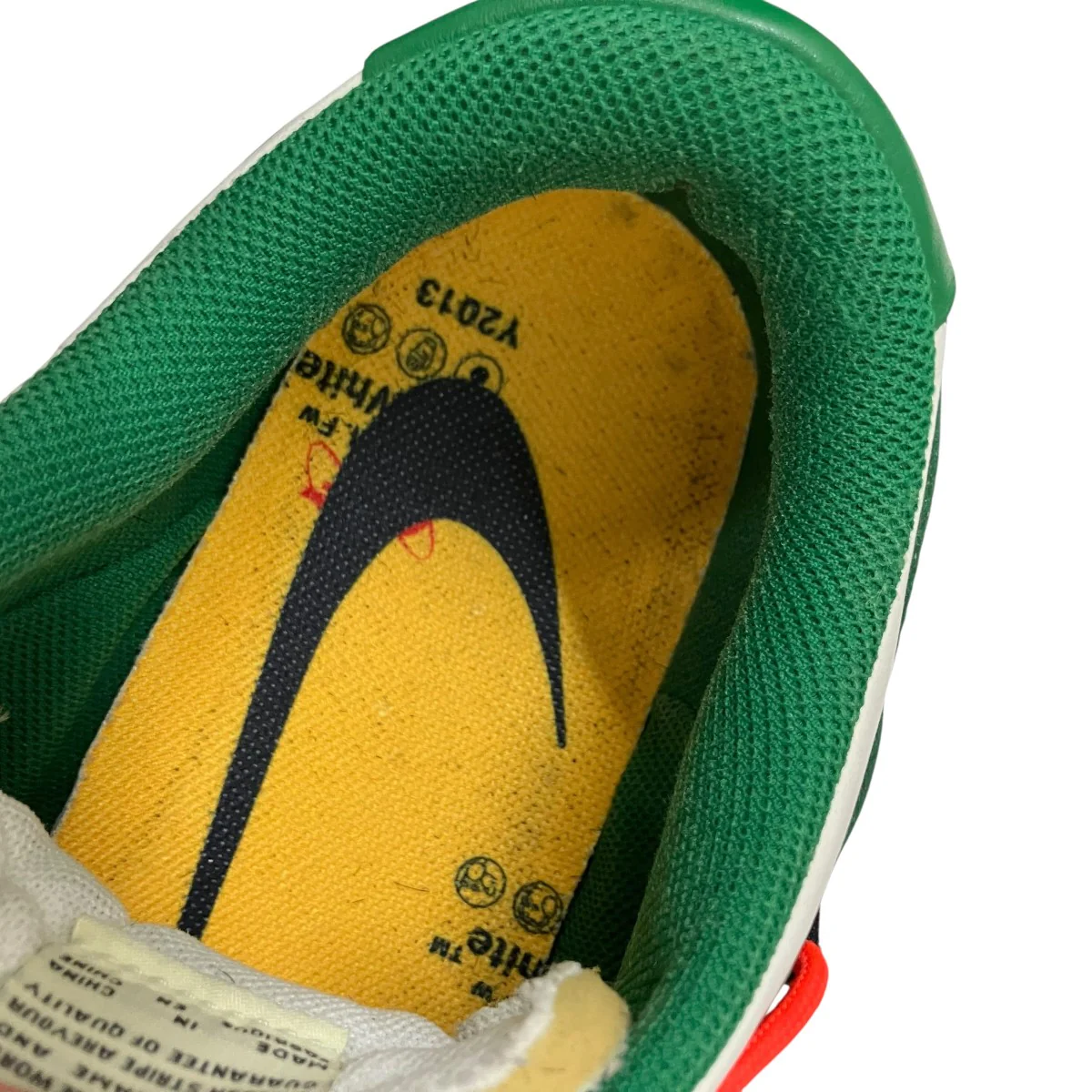 DUNK LOW LTHR OW ”White Pine-Green”スニーカーCT0856-100 - Image 9