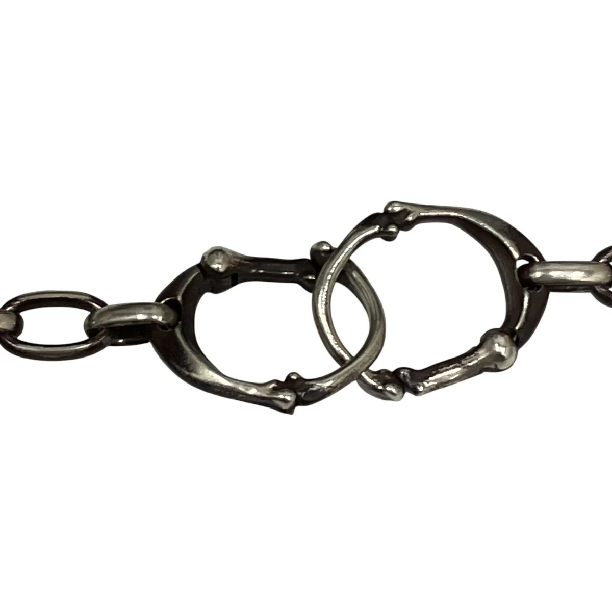 bone shapeed carabiner braceletブレスレット - Image 4
