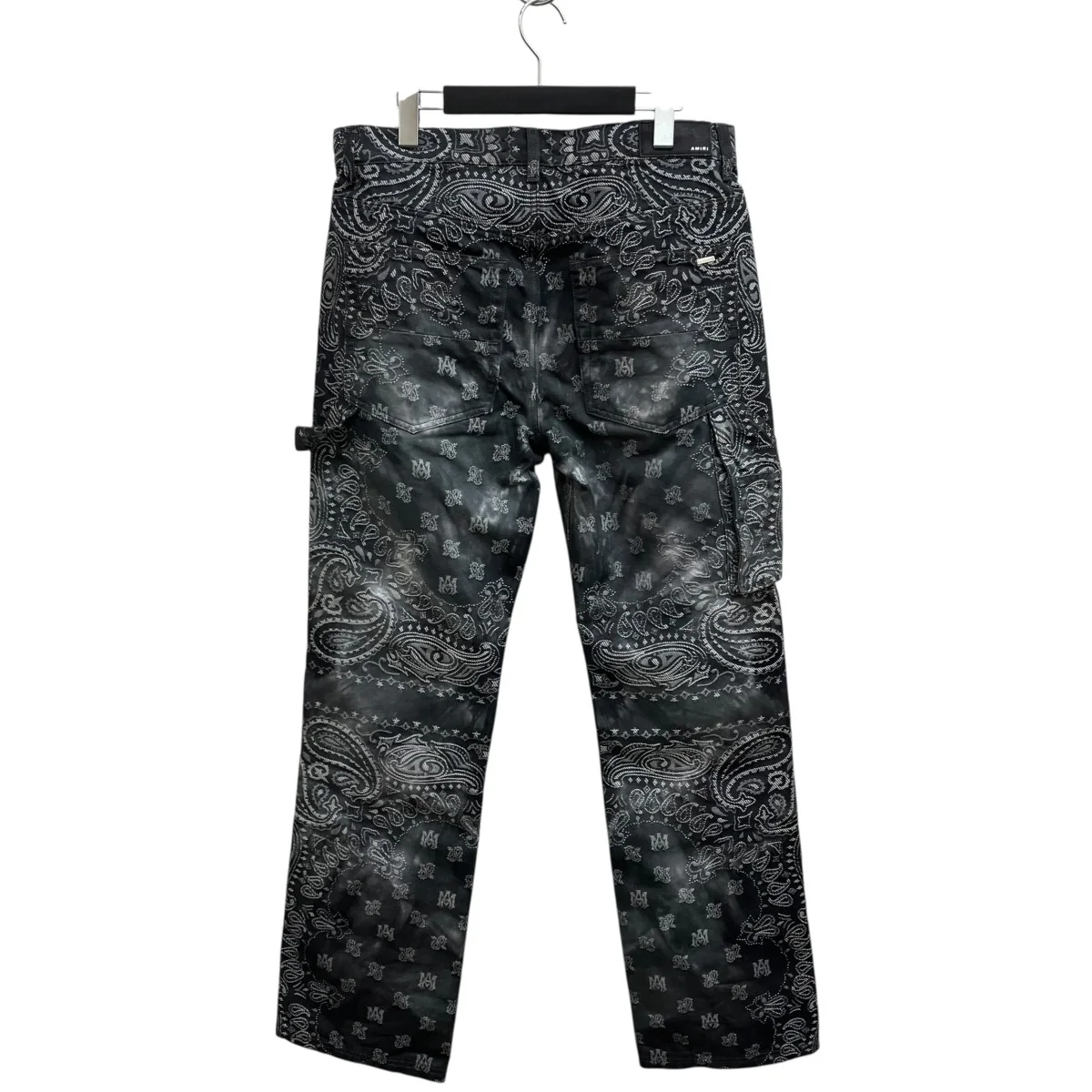 Tie Dye Bandana Carpenter Jeans in Dark GreyペイズリーパンツAMDNGH1052 - Image 2