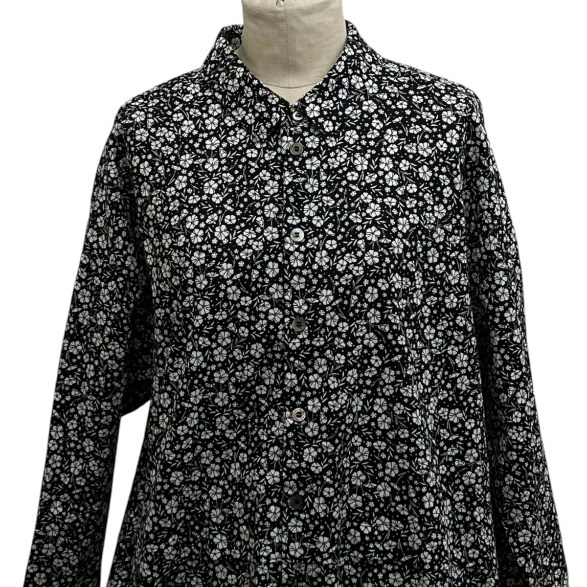 26SSflower patternタックシャツワンピース01261-1096 - Image 3