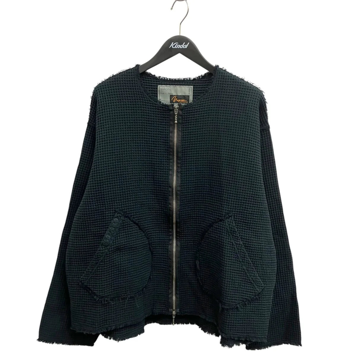 NAPRON SHIOTA染ワッフルカーディガン155525001