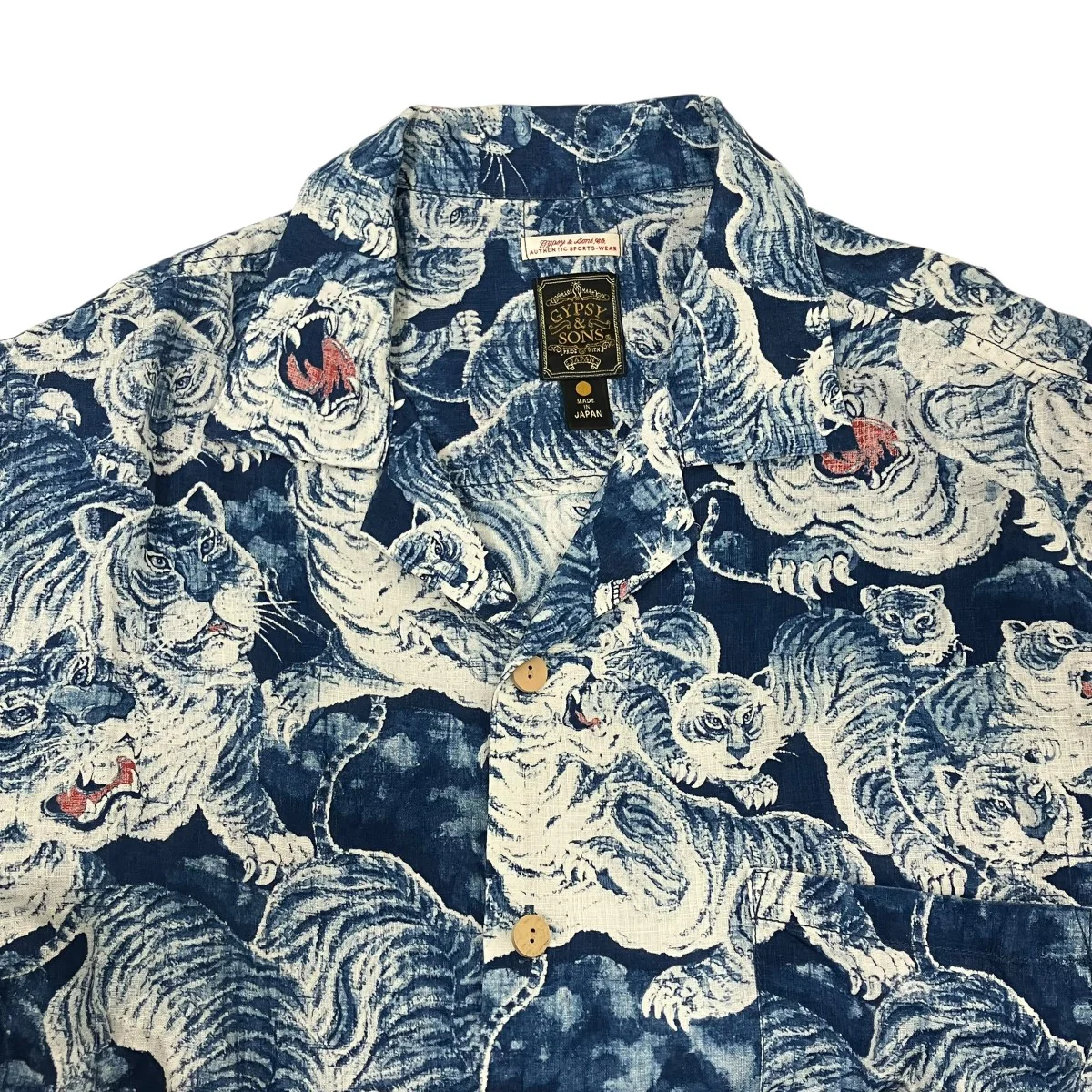 25SSINDIGO HUNDLED TIGER SHIRTSオープンカラーシャツGS2449926 - Image 3