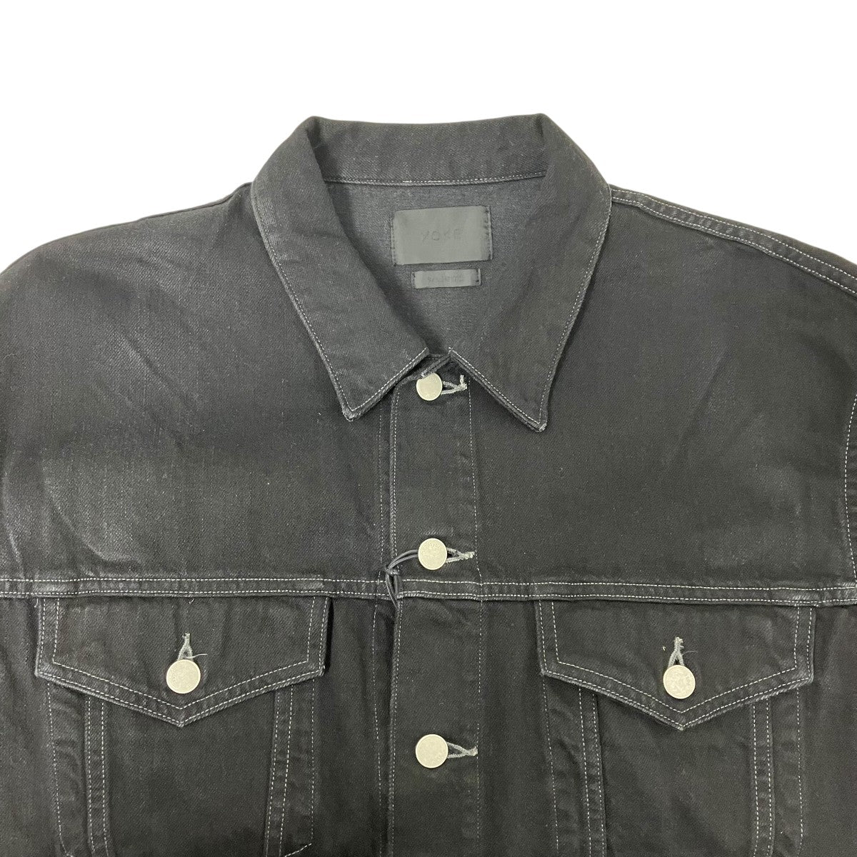 24AWLaser Processed Denim Trucker JacketデニムジャケットYK24FW0788B - Image 3