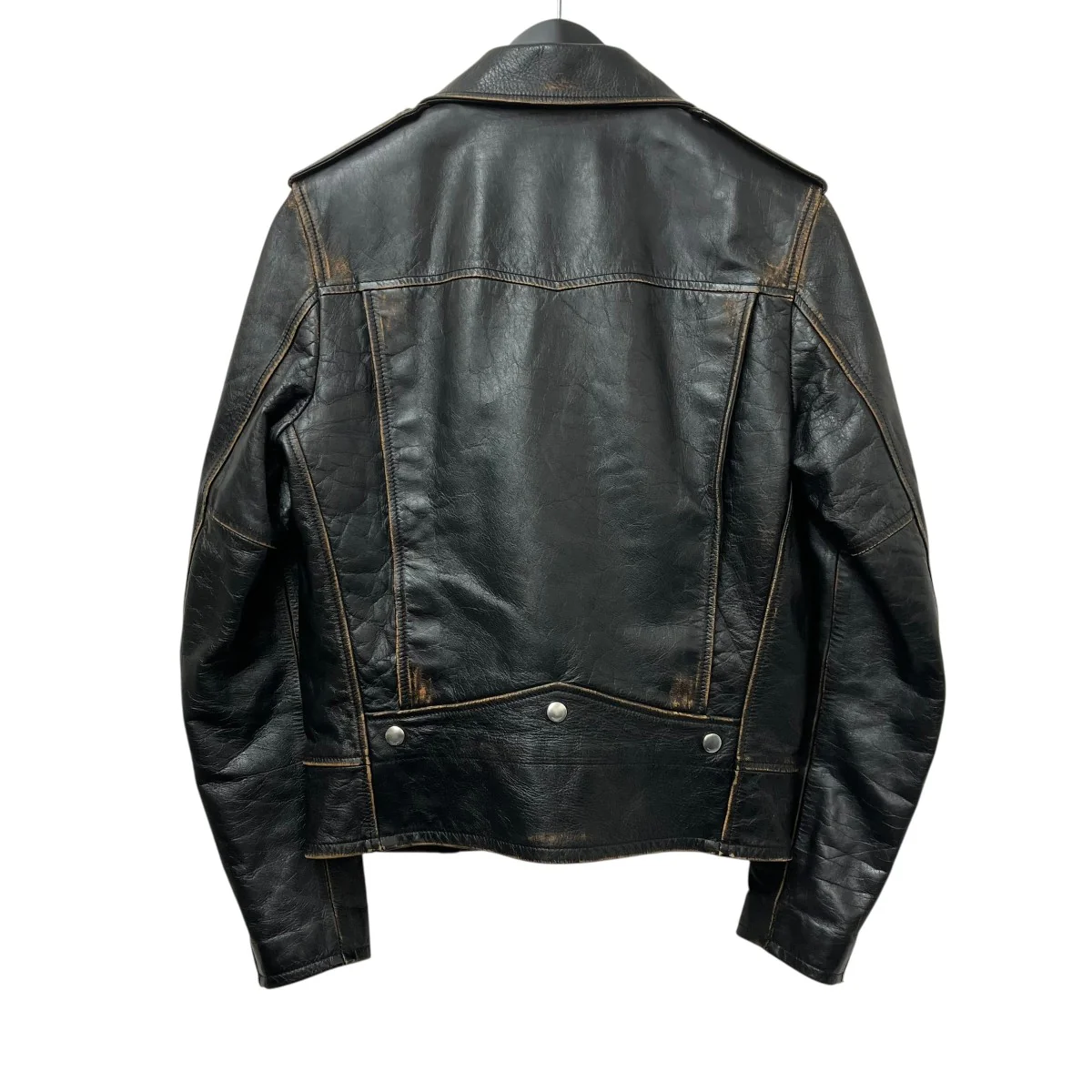 クラシックモーターサイクルジャケット ヴィンテージ加工レザージャケット484284 - Image 3