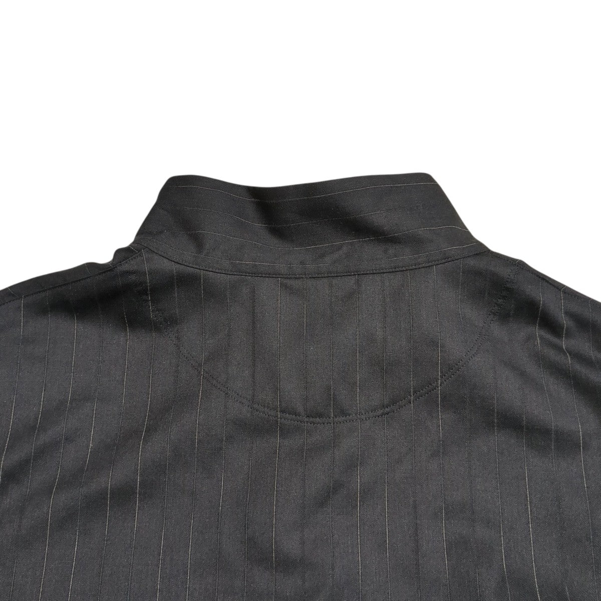 Super130’s RESISTED YARN DYED WOOL GABARDINE PULLOVERプルオーバーシャツ - Image 4