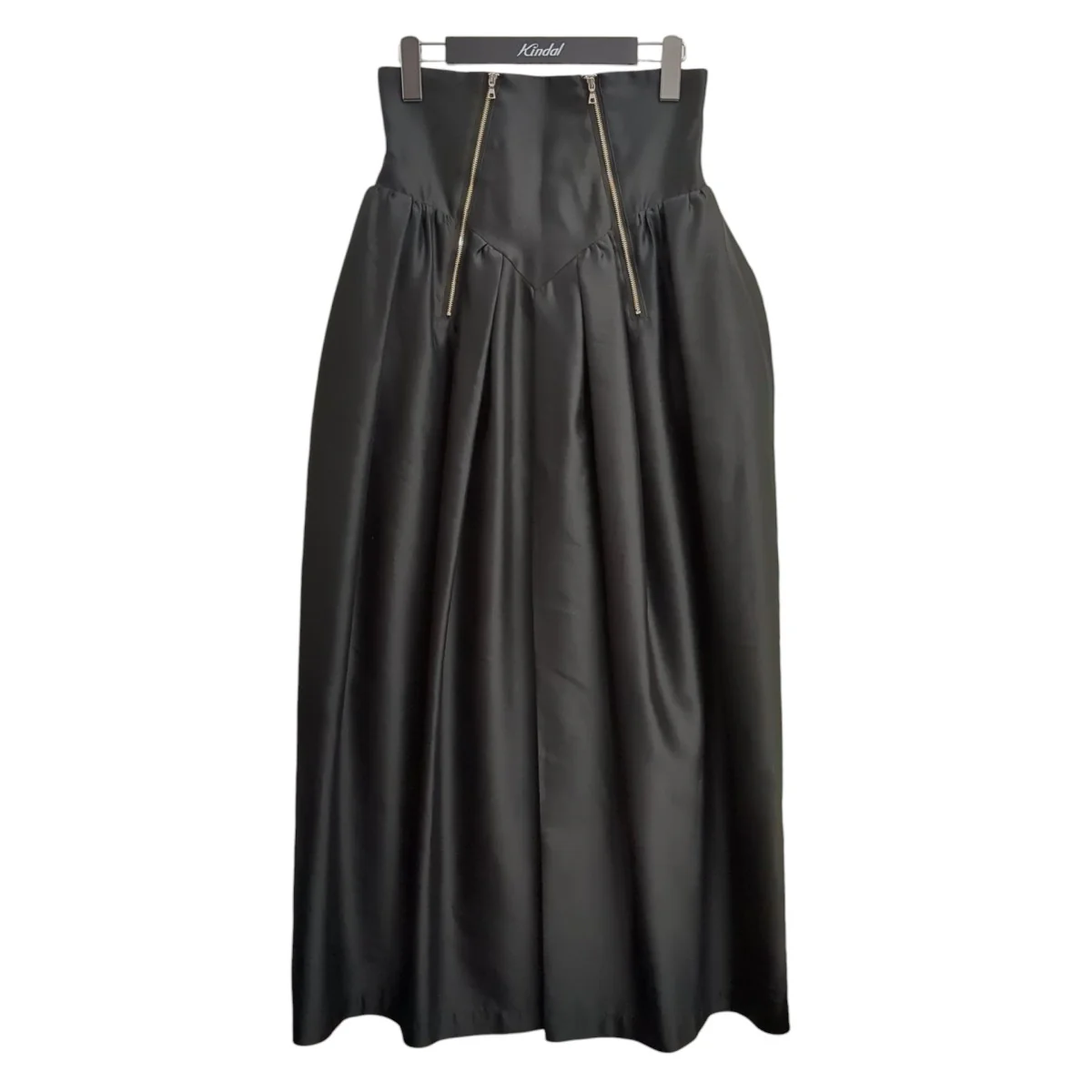 Silk Double Zipper Voluminous Skirtスカート31231515402