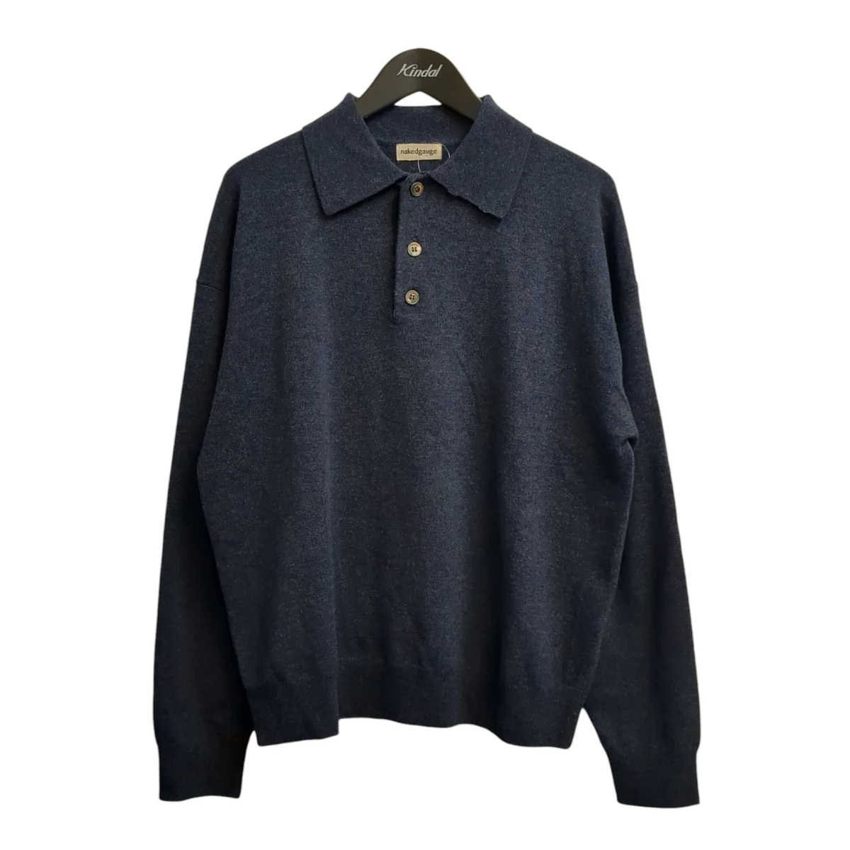 CLASSIC WOOL YARN 80 POLO JUMPERニットポロシャツNG23W-04SW01C