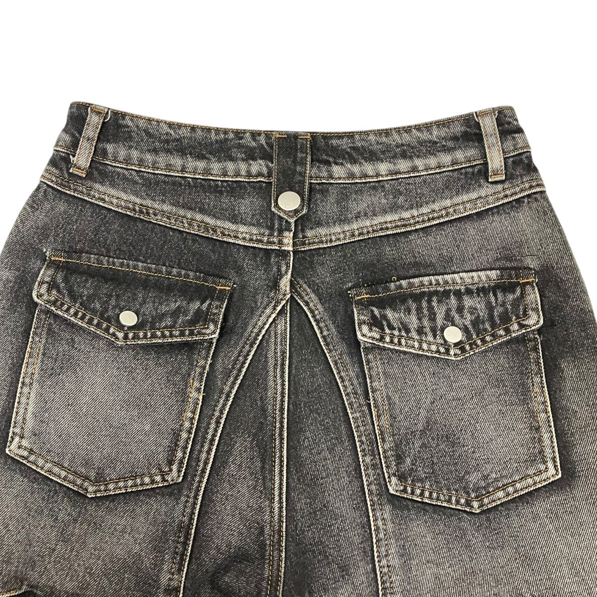 Straight Leg Deniｍ Cargo Pants Dirty Jeansデニムパンツ - Image 5