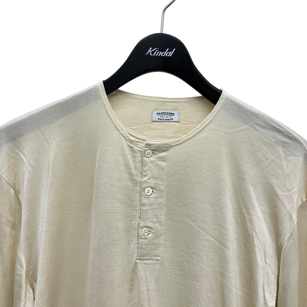 シルクヘンリーネック長袖TシャツMT2303-0805 - Image 2