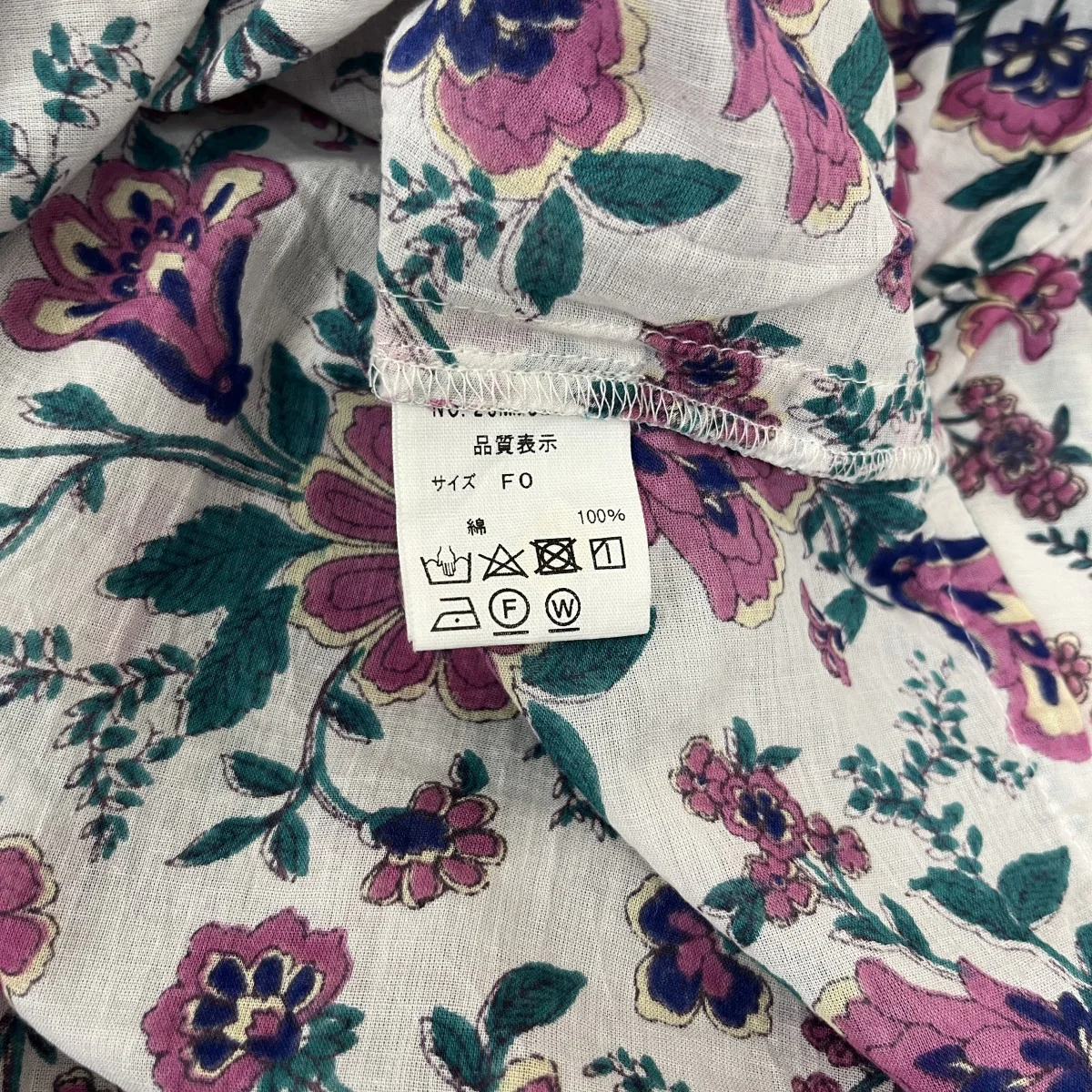 花柄プルオーバーシャツ23MMSBL05 - Image 5