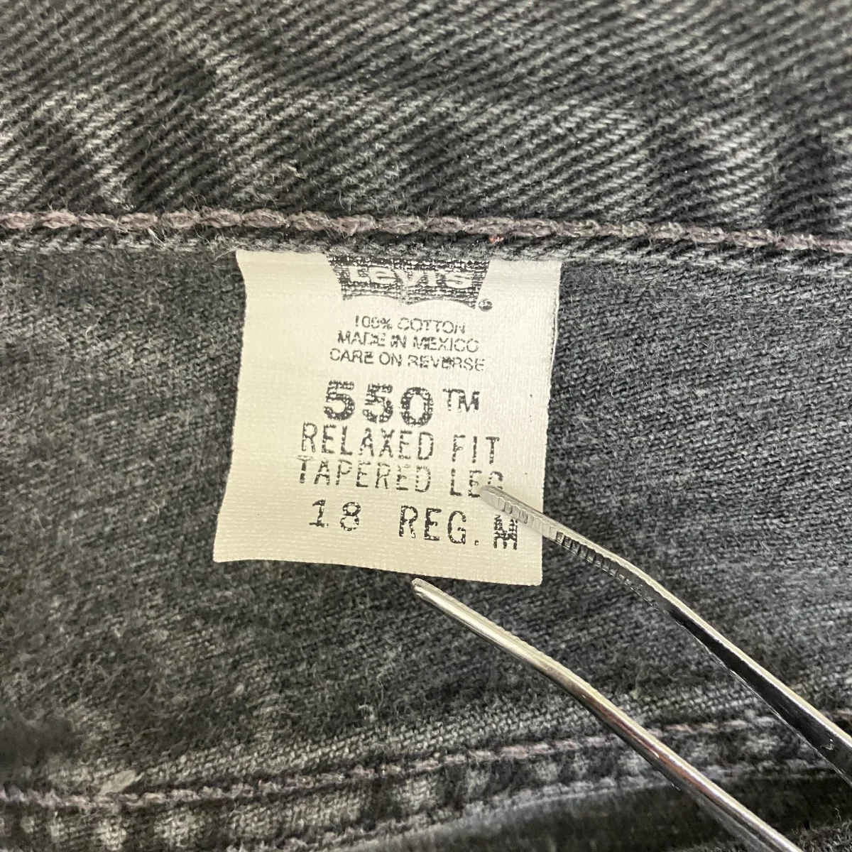 550  00’ｓVintage ボタン裏230デニムパンツ - Image 7