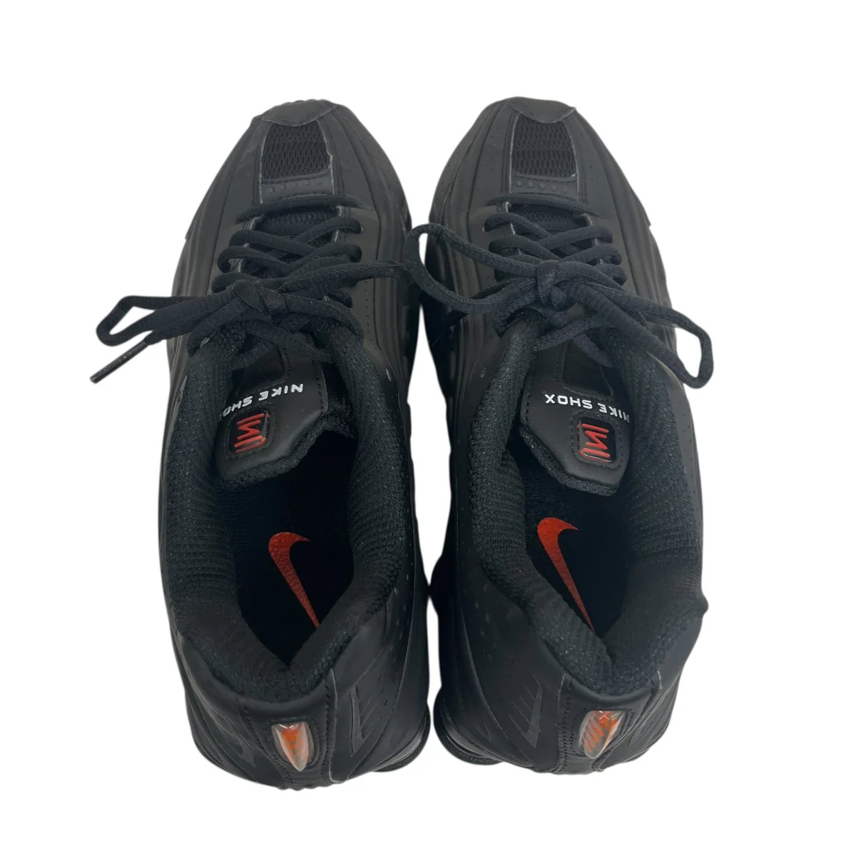 SHOX R4 BLACK BLACK-BLACK-MAX ORANGEローカットスニーカーAR3565-004 - Image 6