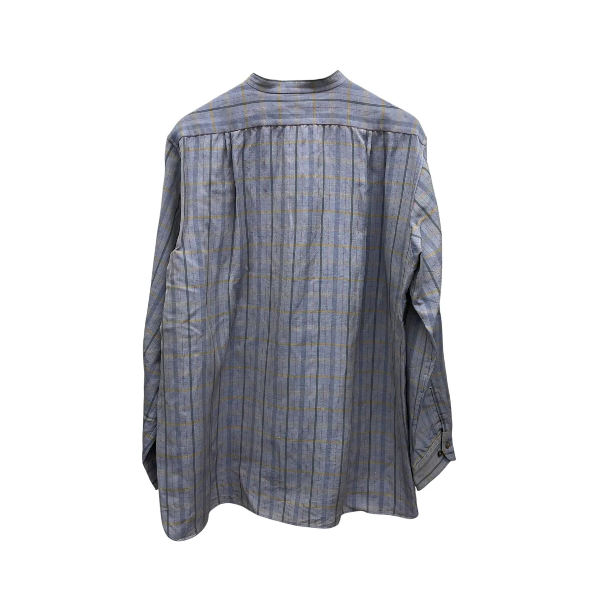DEAD STOCK LINEN BAND COLLAR SHIRTシャツ13-2ND-SH02-VIN2 - Image 2