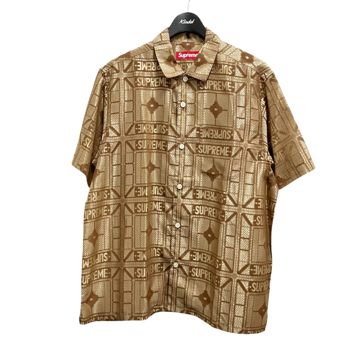 Tray Jacquard S／S Shirtシアー半袖シャツ