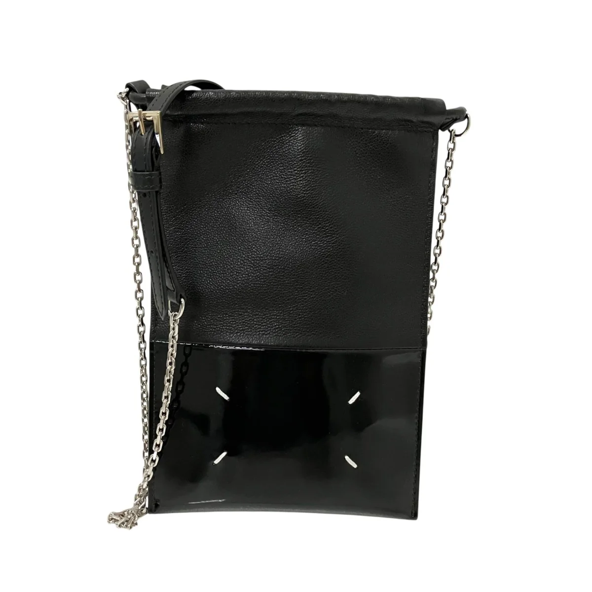 DRAWSTRING PHONE NECK POUCH WITH CHAINショルダーポーチSA1VL0034