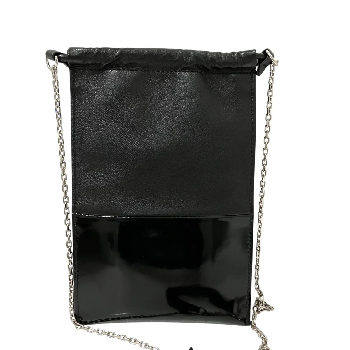 DRAWSTRING PHONE NECK POUCH WITH CHAINショルダーポーチSA1VL0034 - Image 2