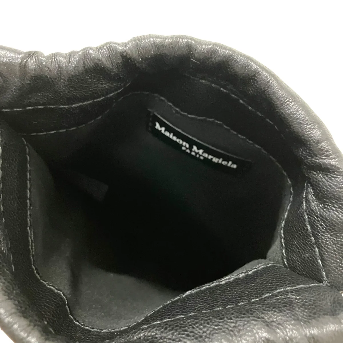 DRAWSTRING PHONE NECK POUCH WITH CHAINショルダーポーチSA1VL0034 - Image 6
