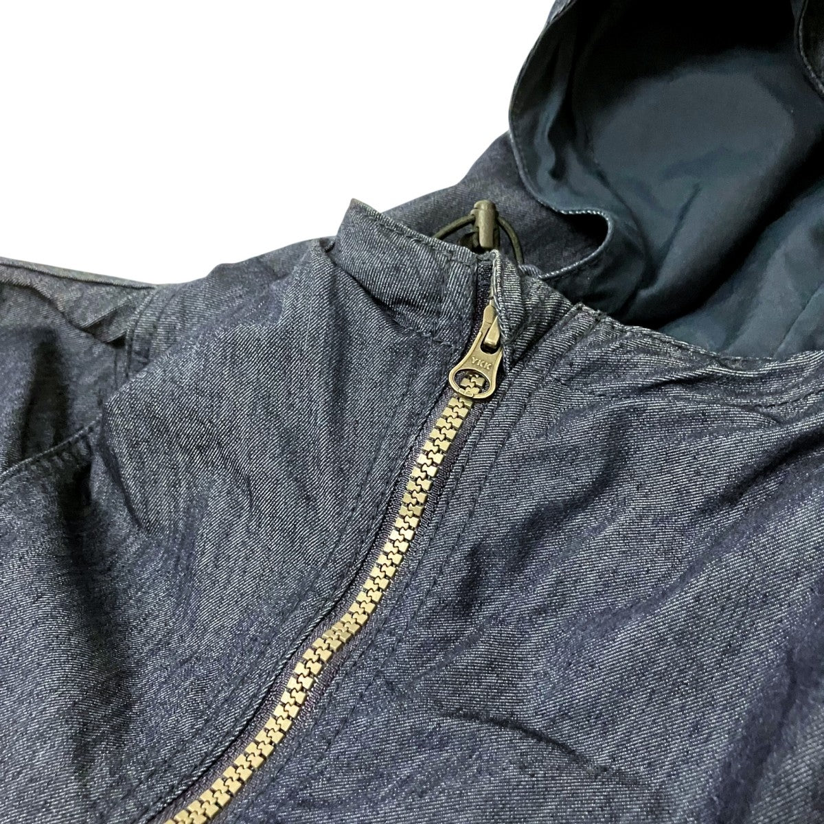 Nylon Denim Compact JacketフーデッドジャケットNP22136 - Image 3