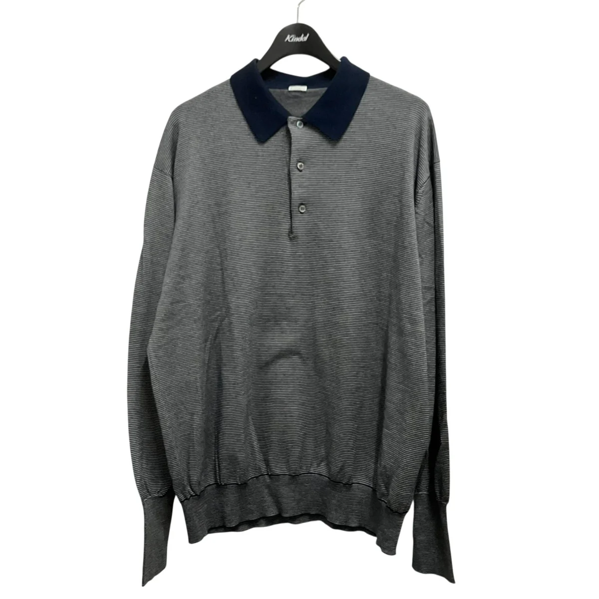 High Gauge L／S Striped Polo Shirtsポロシャツ24SAP 03 05K