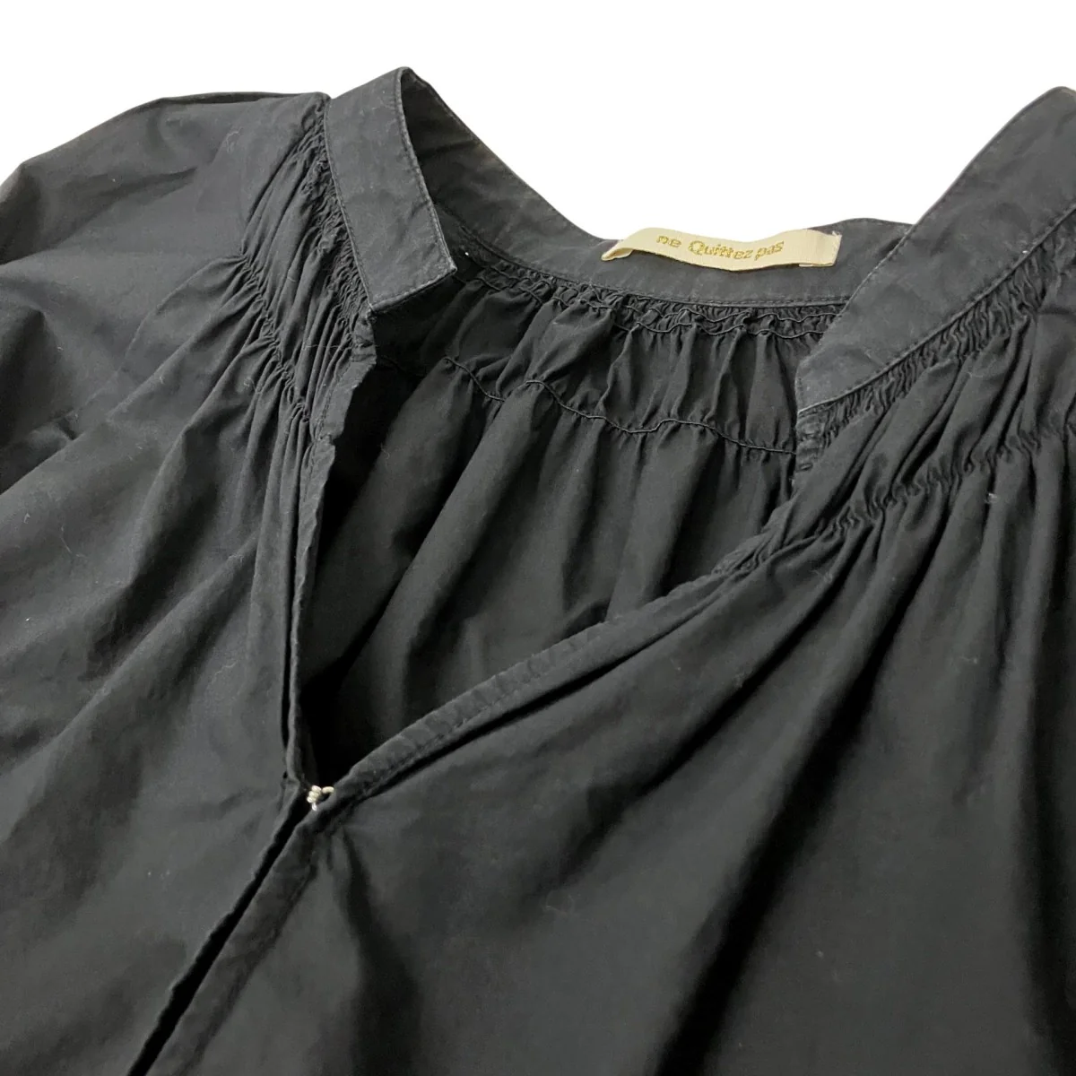 Fine Poplin Kika EMB Gather Blouseギャザーブラウス010141GZ1 - Image 3