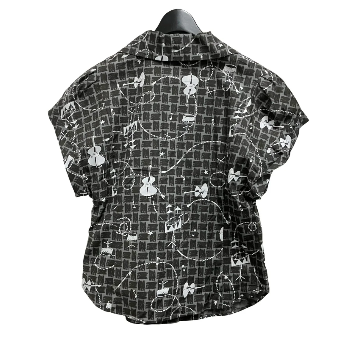 ROCKABILLY柄 ウイングカラーブラウス総柄シャツ05231AH03 - Image 2