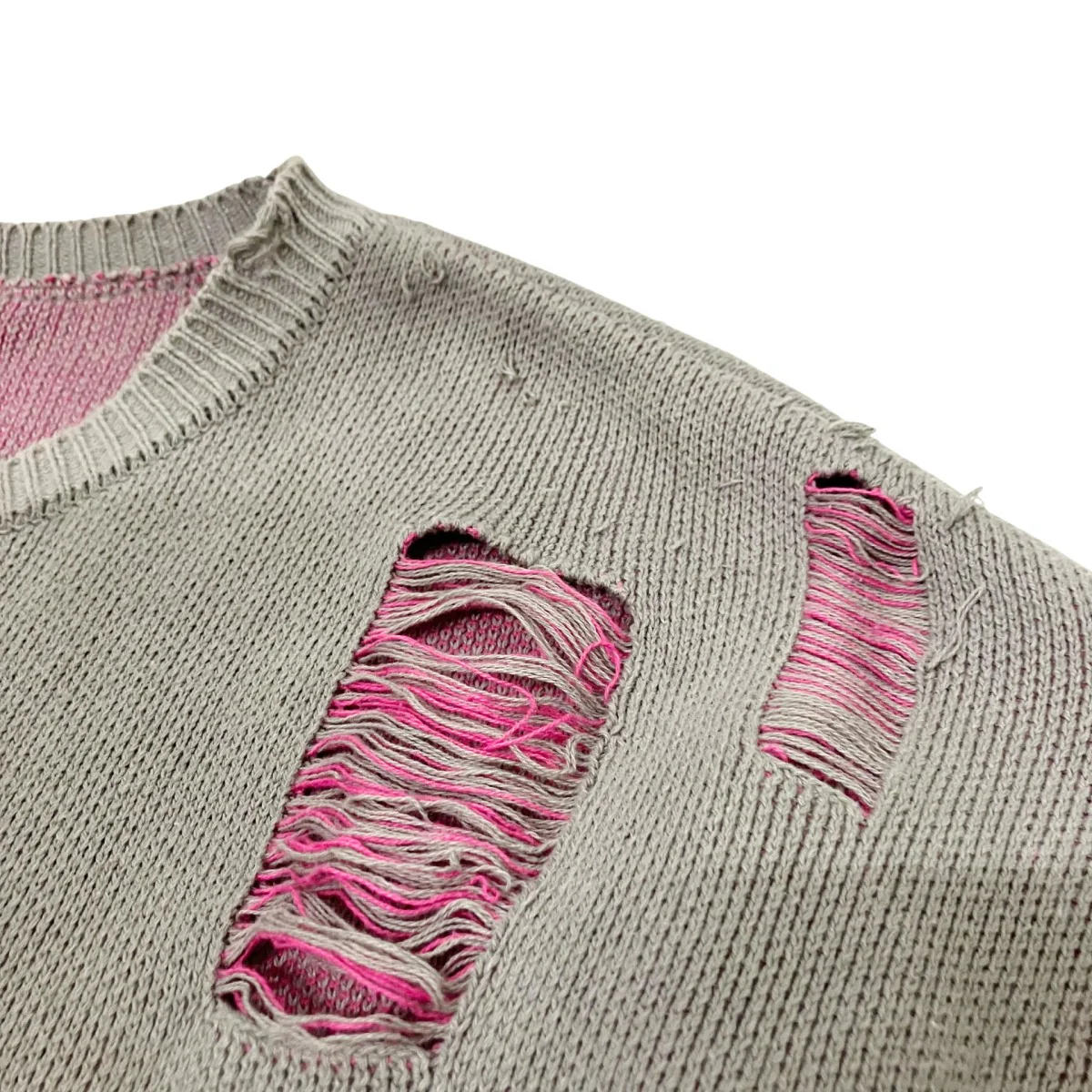 IRON CROSS COTTON KNITダメージ加工ニット - Image 6