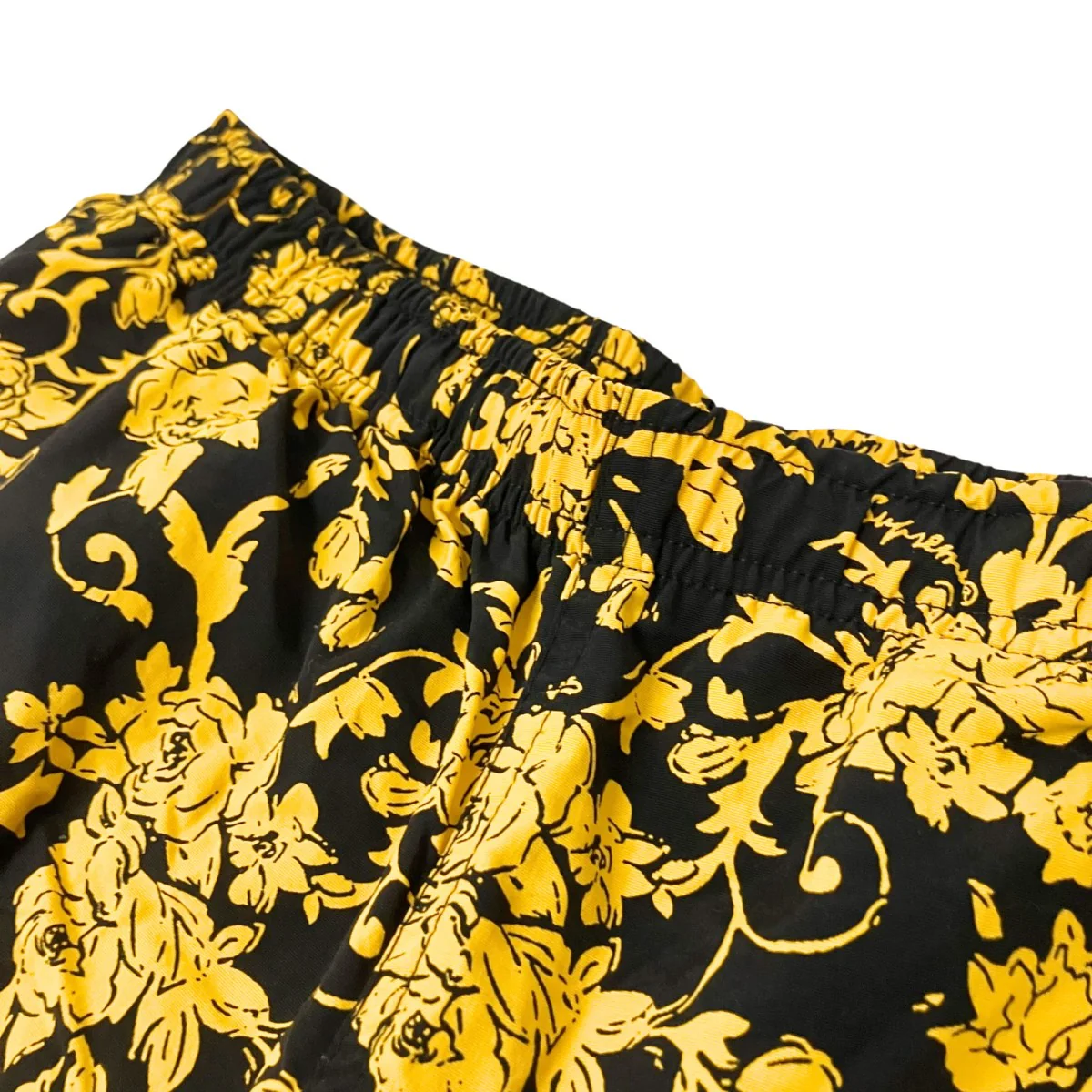 Warm Up Pant Black Floral総柄パンツ - Image 3