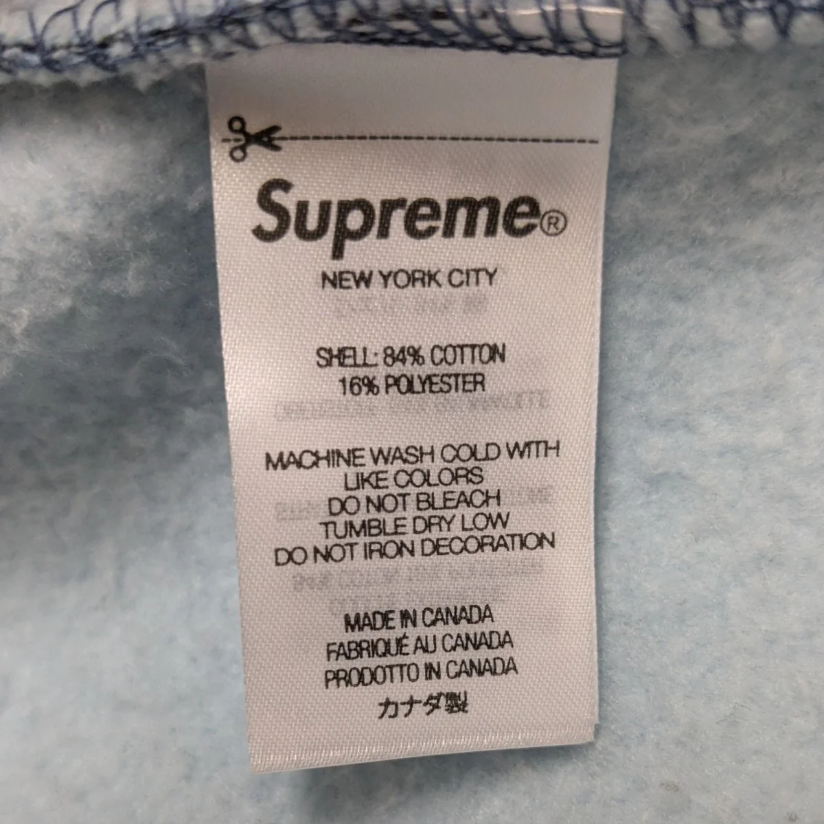 24AWSmall Box Hooded Sweatshirt Blue Tiger Camoカモ柄スモールボックスロゴパーカー - Image 8