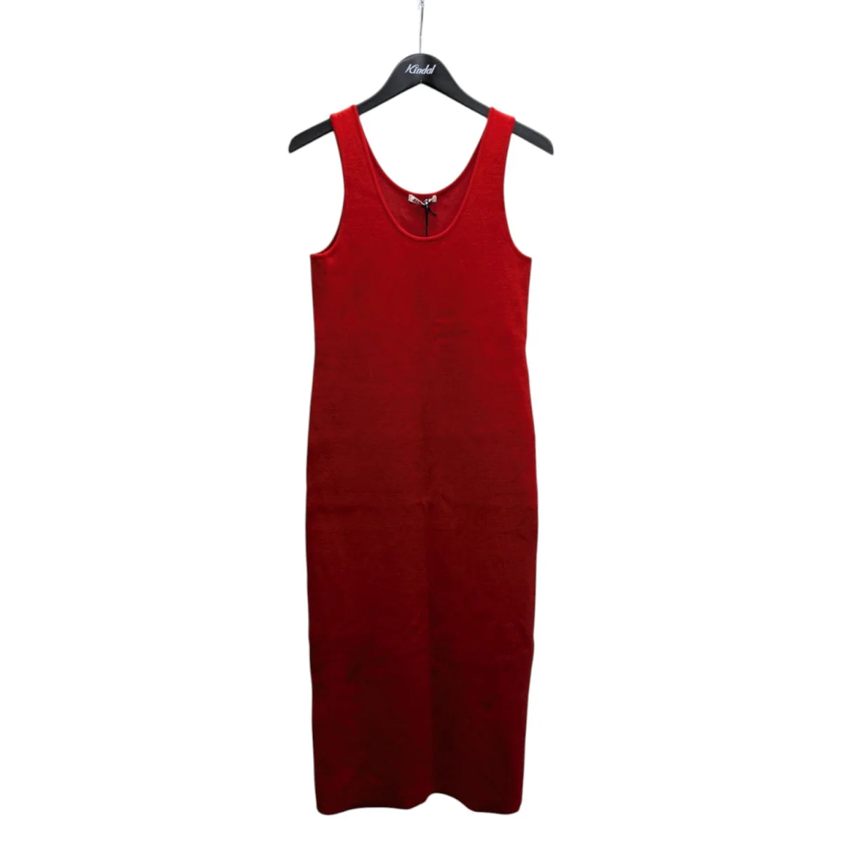 25SSCOTTON SILK STRETCH DOUBLE FACE KNIT DRESSコットン シルク ストレッチ ニット ミディアムワンピースA25SD03WF
