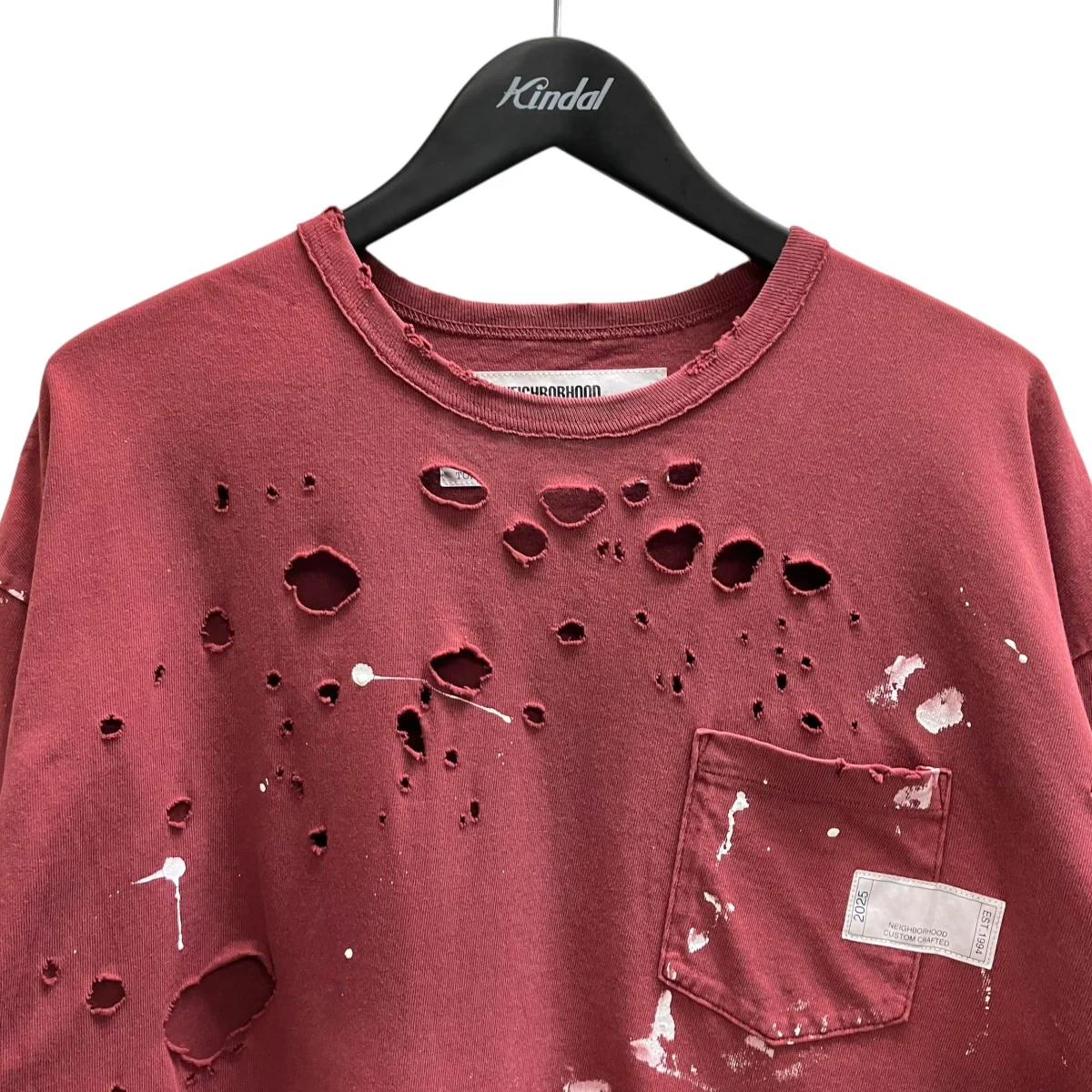 SAVAGE CREWNECK-P SS ダメージ加工半袖Ｔシャツ - Image 2