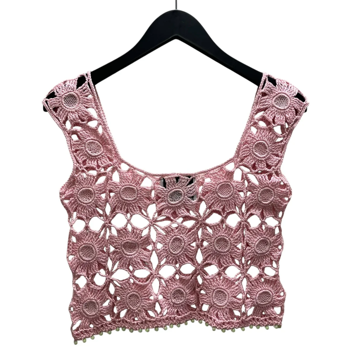 MOZHDEH MATIN FLOWER LACE TOP レースタンクトップ - Image 2