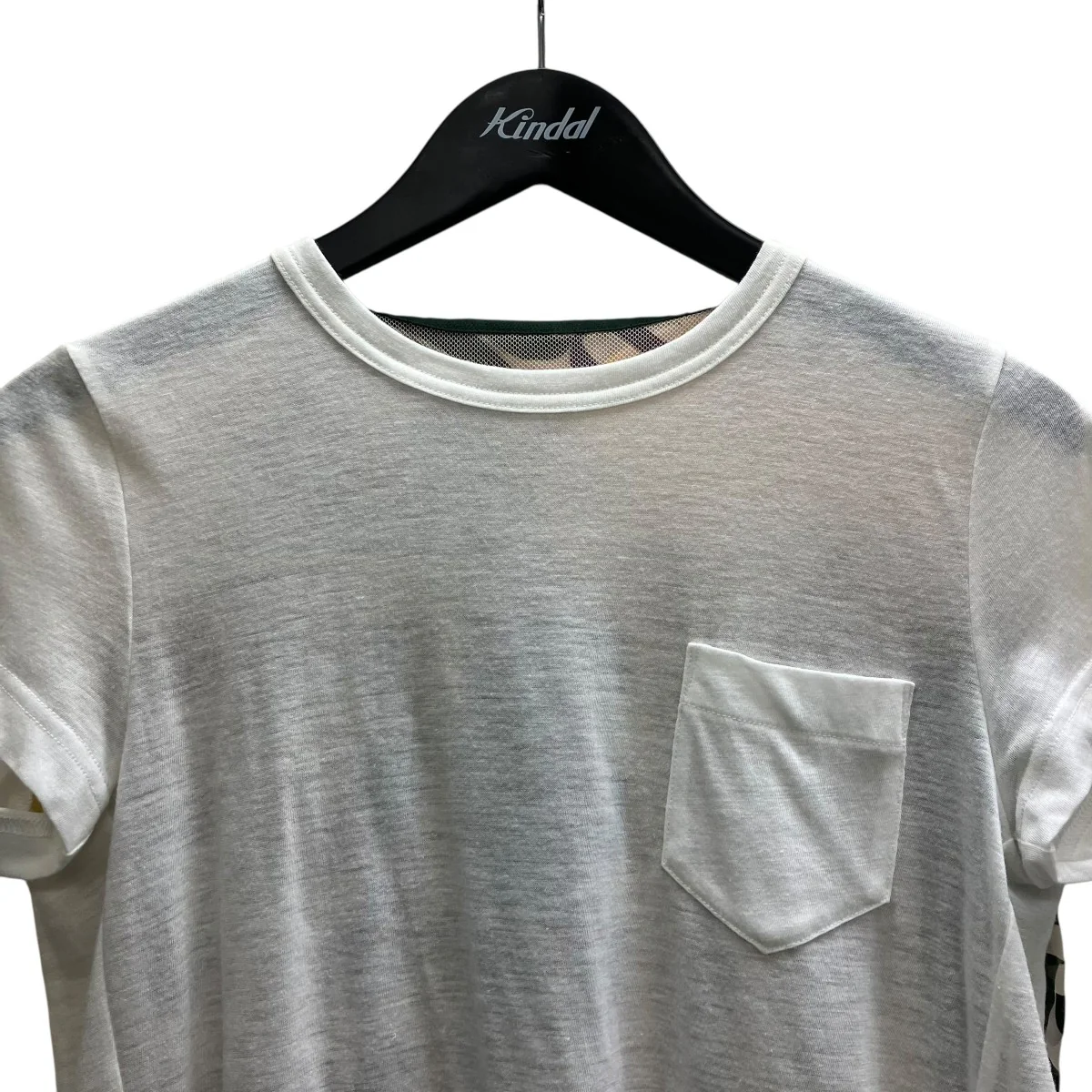 ドッキングブラウスTシャツプリーツ付きブラックシャツ - Image 3