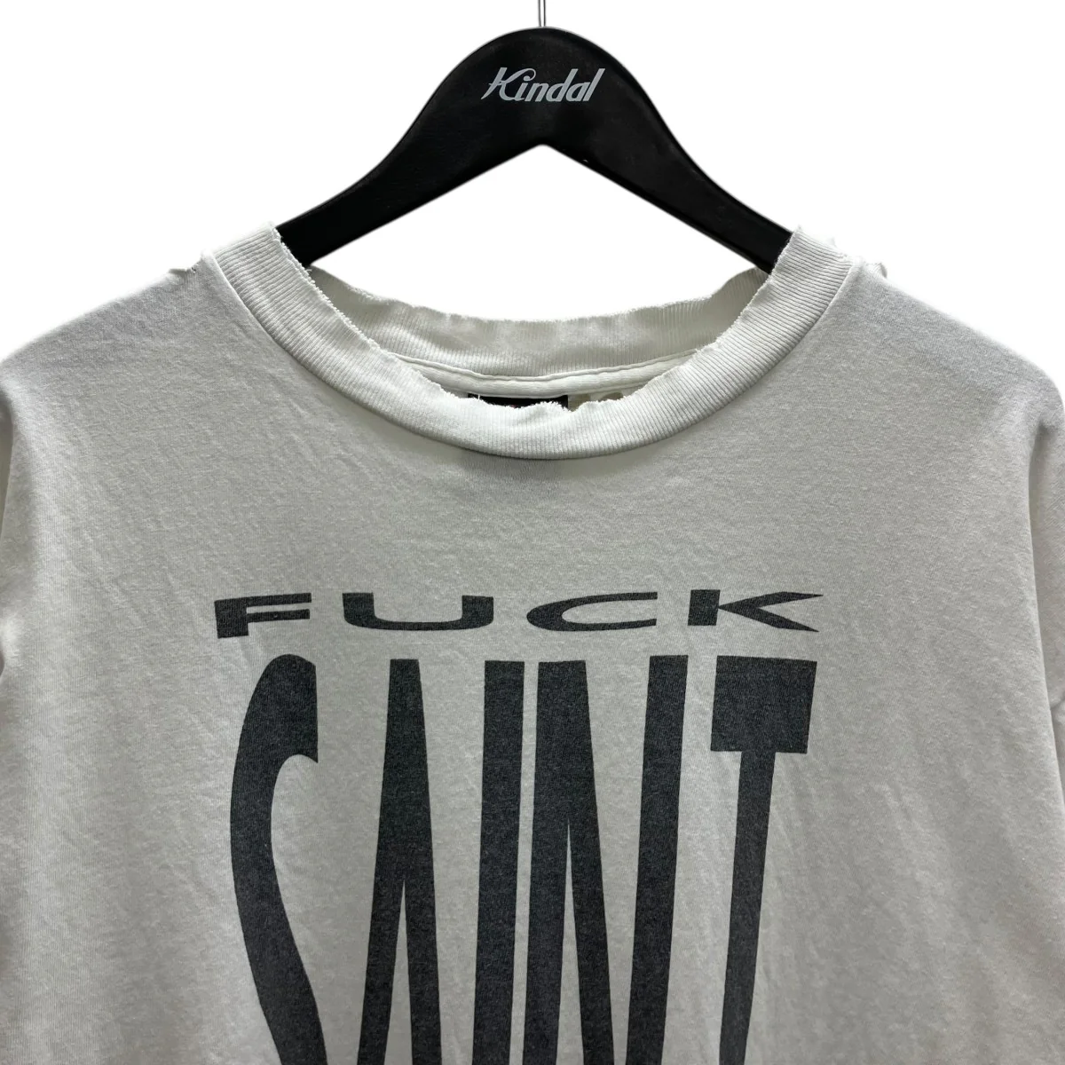 SS TEE SAINT YOURSELF WHITE プリントTシャツ - Image 2